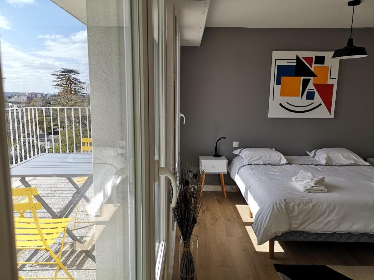 Appartement Tout Confort 2 Chbres - 72M2 - Avec Terrasse Et Vue Pyrenees Pau Exterior photo